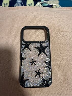 Sparkle Black Star Phone Case